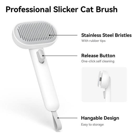 Aumuca Cat Brush for Shedding – Pet Grooming Comb
