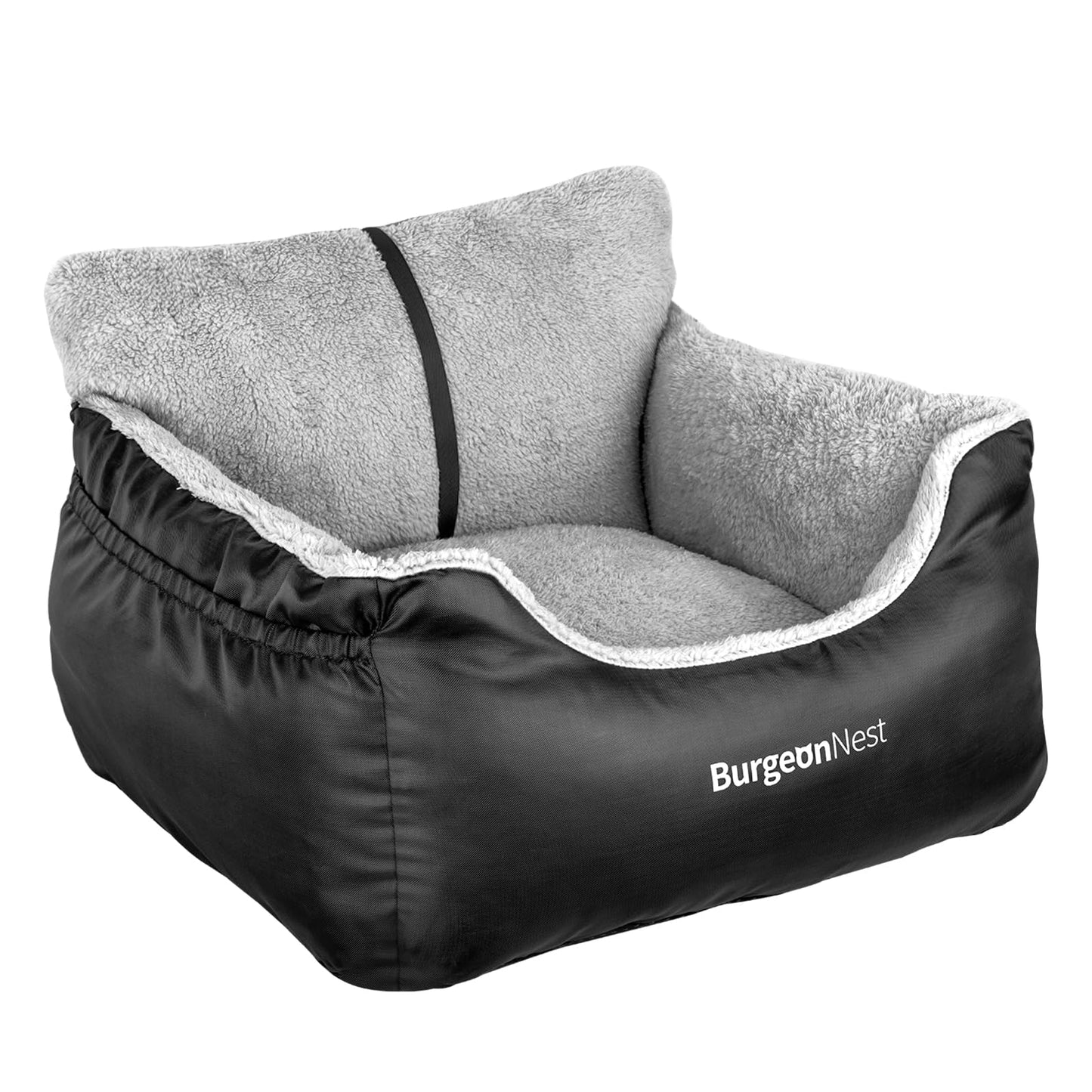 BurgeonNest Dog Car Seat for Small Dogs – Black