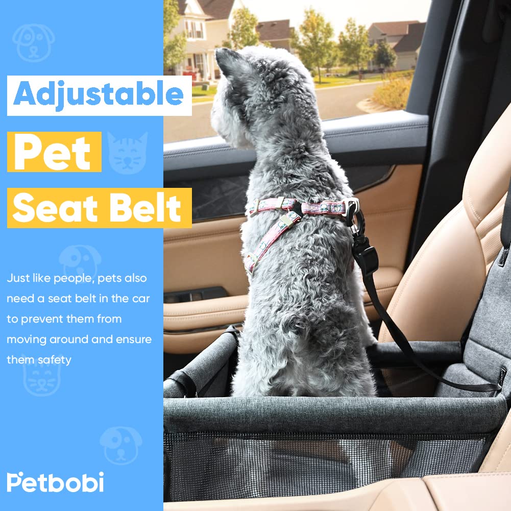 Petbobi Dog Car Booster Seat – Portable Grey