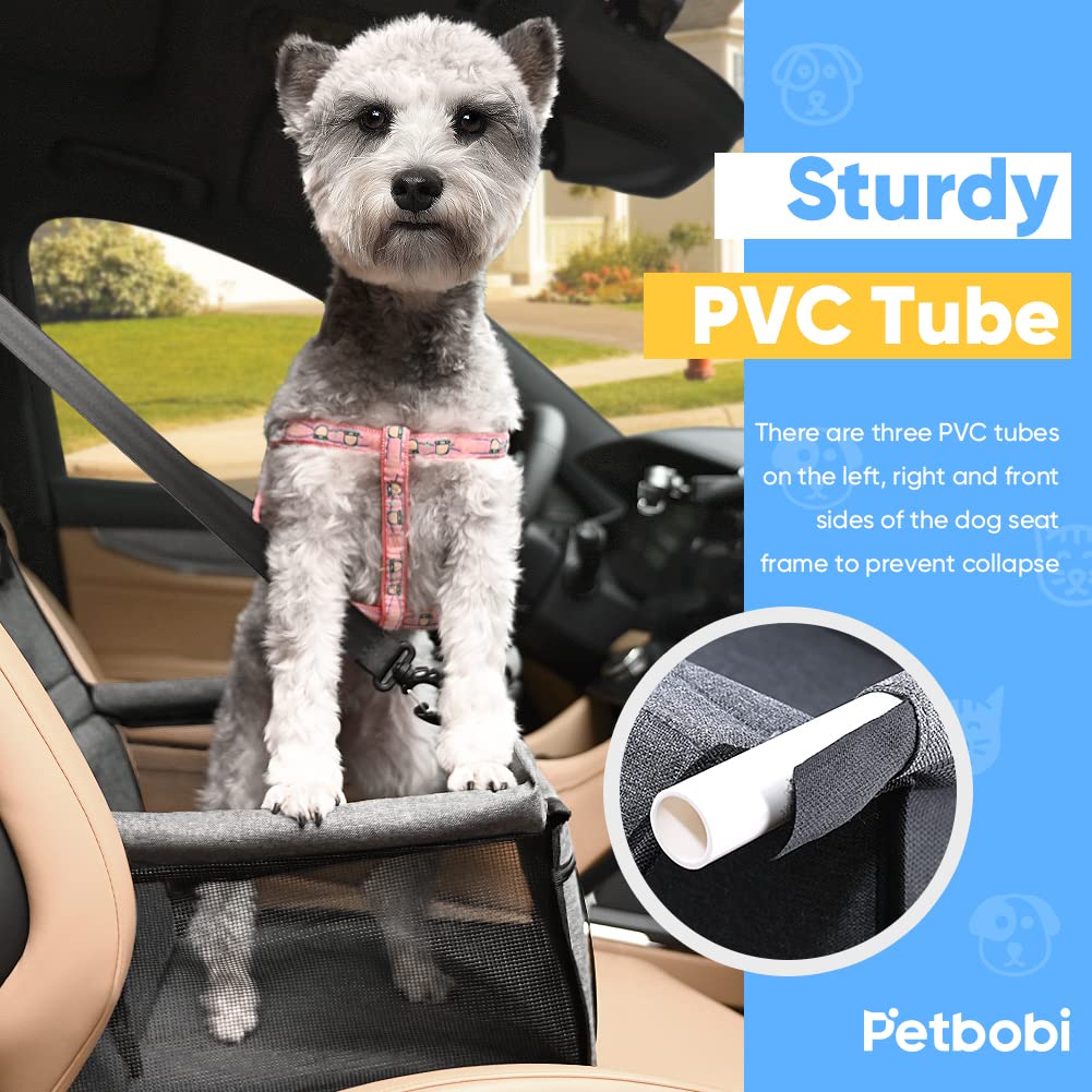 Petbobi Dog Car Booster Seat – Portable Grey