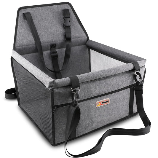 Petbobi Dog Car Booster Seat – Portable Grey